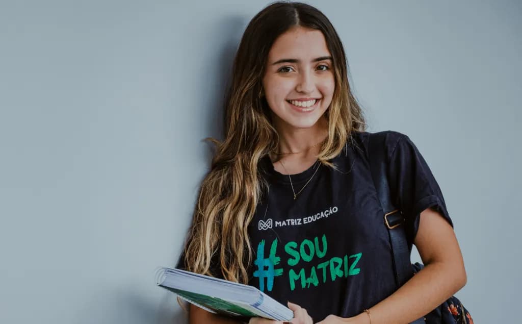 Alunos do Ensino Médio no Matriz Educação